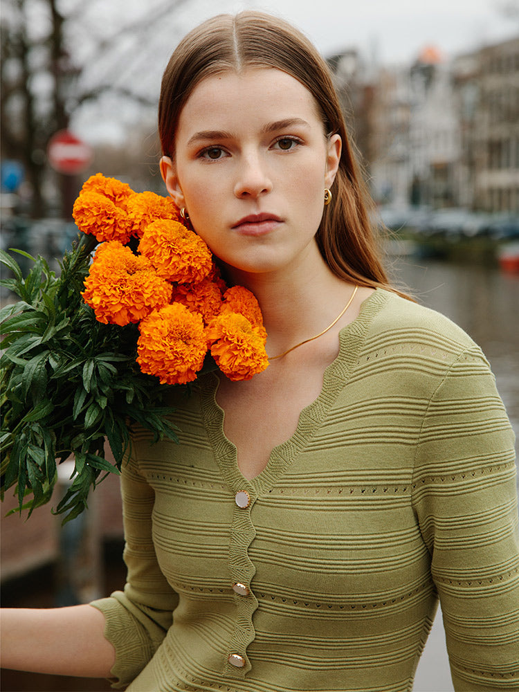 Tencel Örme Midi Elbise