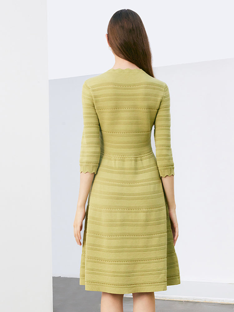 Tencel Örme Midi Elbise